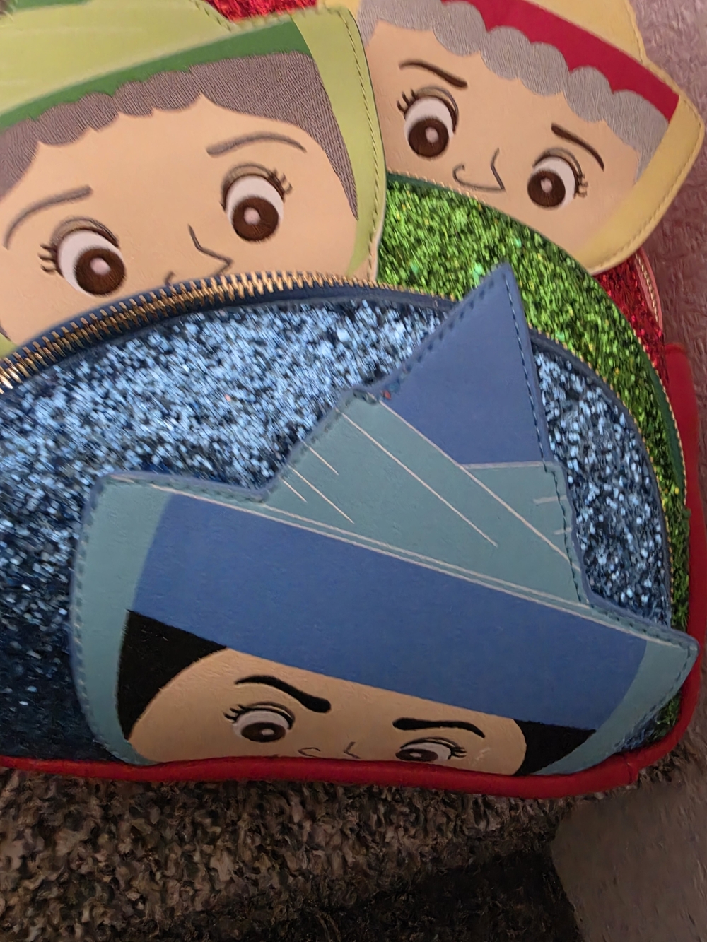 Loungefly Disney Sleeping Beauty Fairy Godmothers Figural Mini Backpack